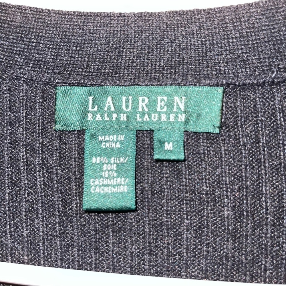 Ralph Lauren Man Cashmere and Silk Blend Sweater Size M - Picture 5 of 6